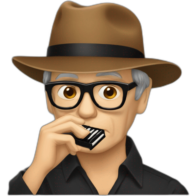 Ennio Morricone playing harmonica emoji