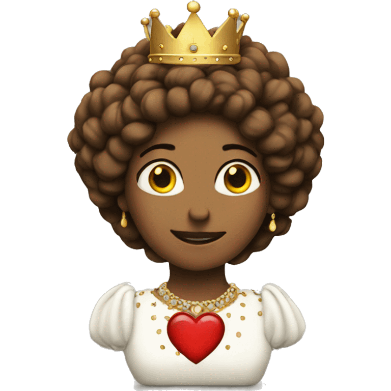 Heart with queen  emoji