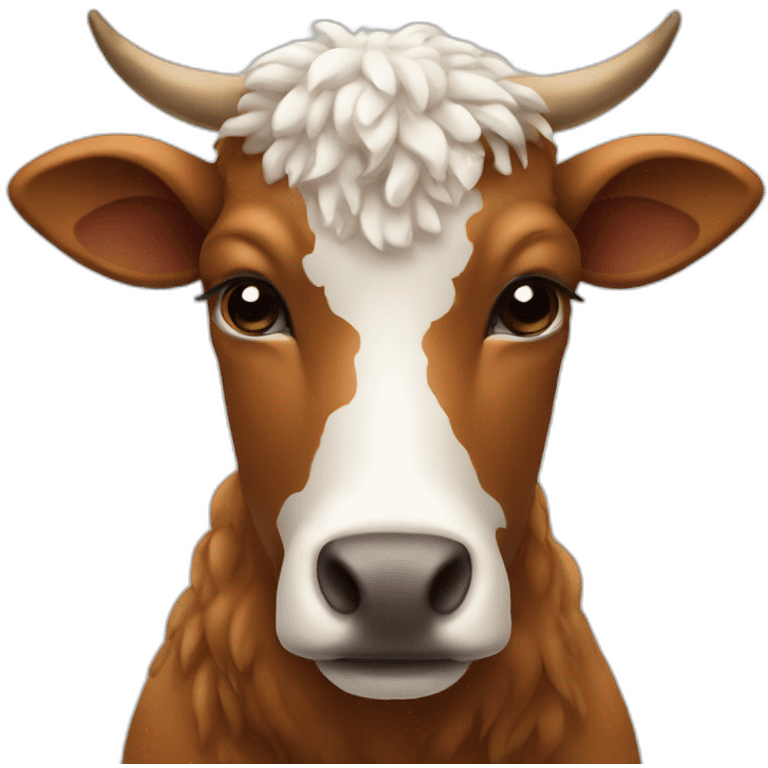 Vache sur mouton emoji