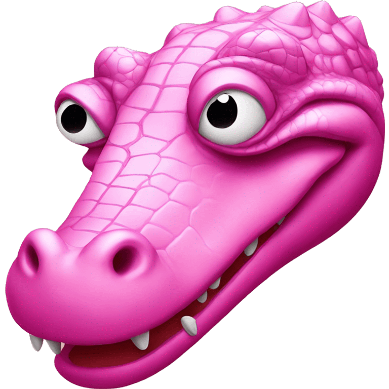 Pink crocodile Berlin emoji