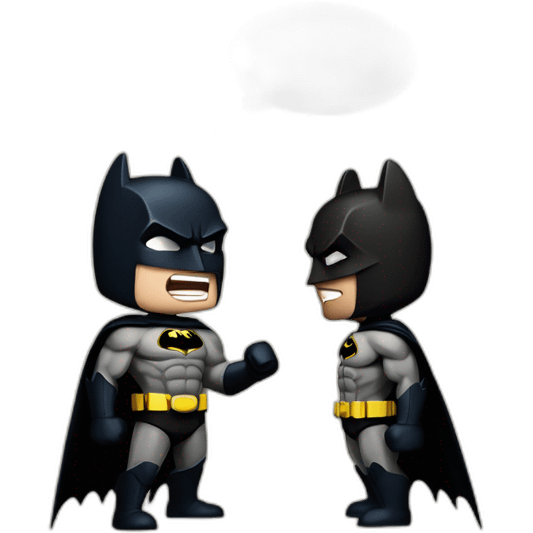 batman fighting superman emoji