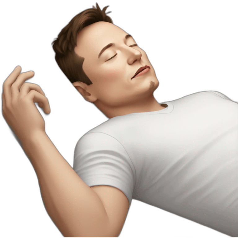 Elon Musk sleeping emoji