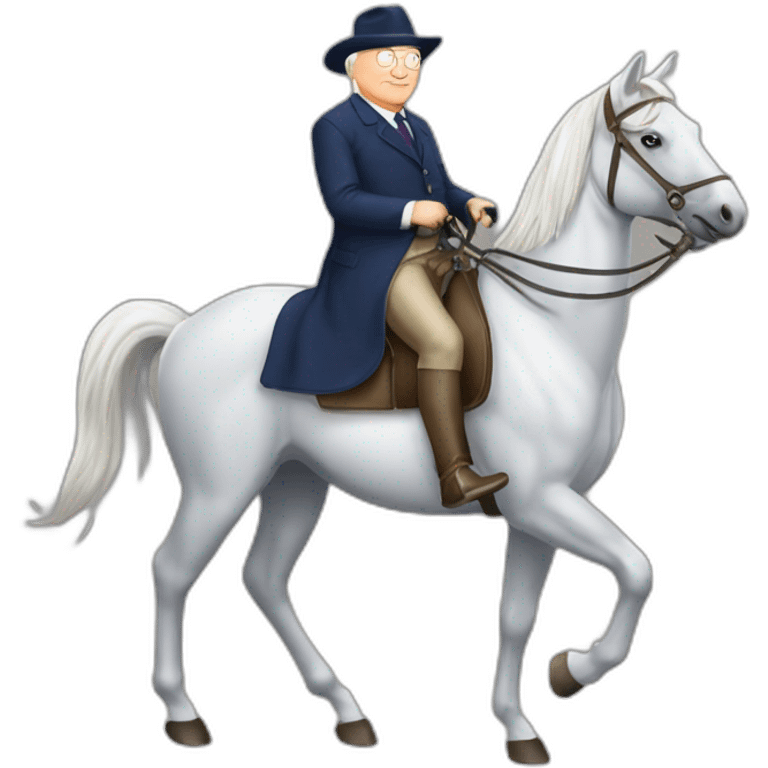 Jean marie le Pen à cheval emoji