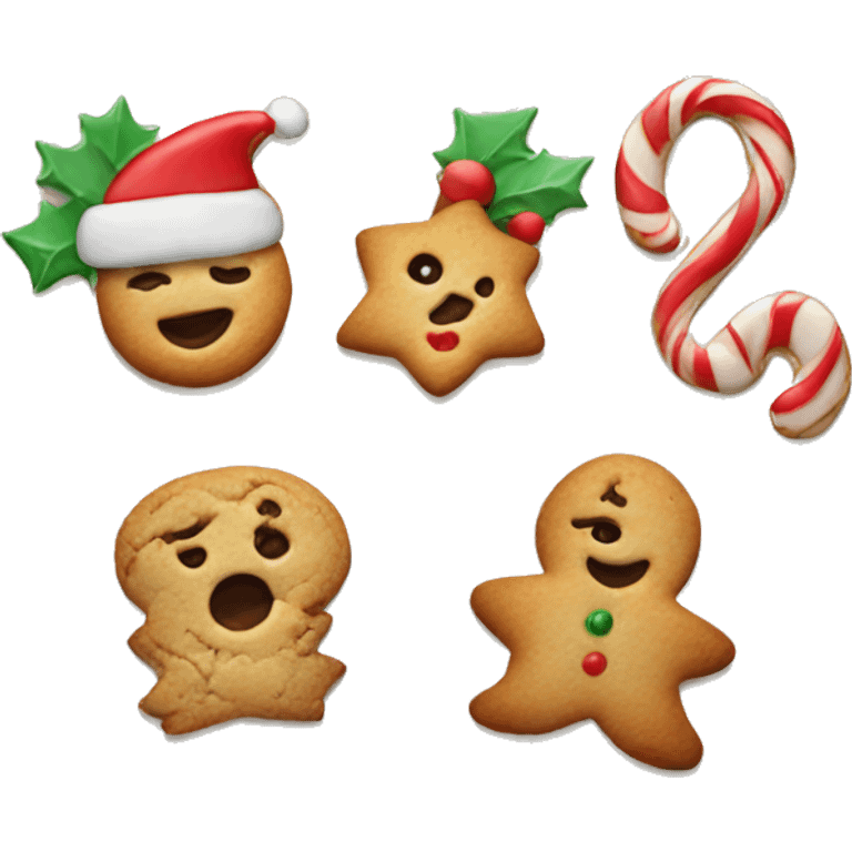 Cute Christmas cookies  emoji