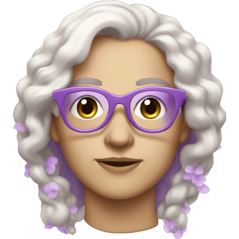 salamanda with lilac glasses emoji