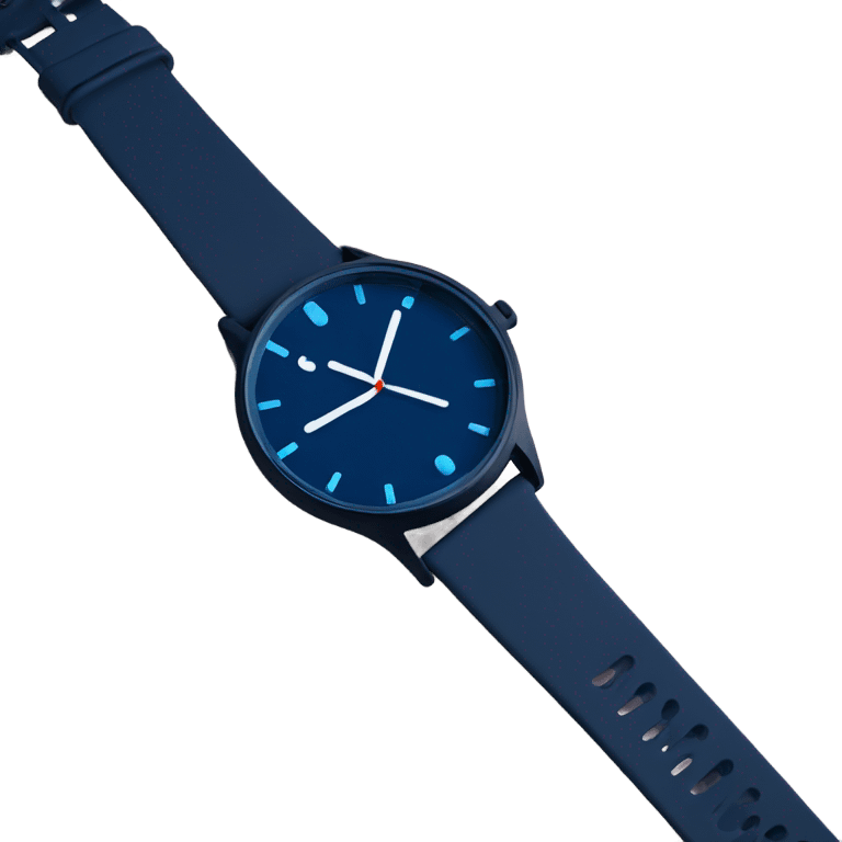 dark blue 
wrist watch emoji