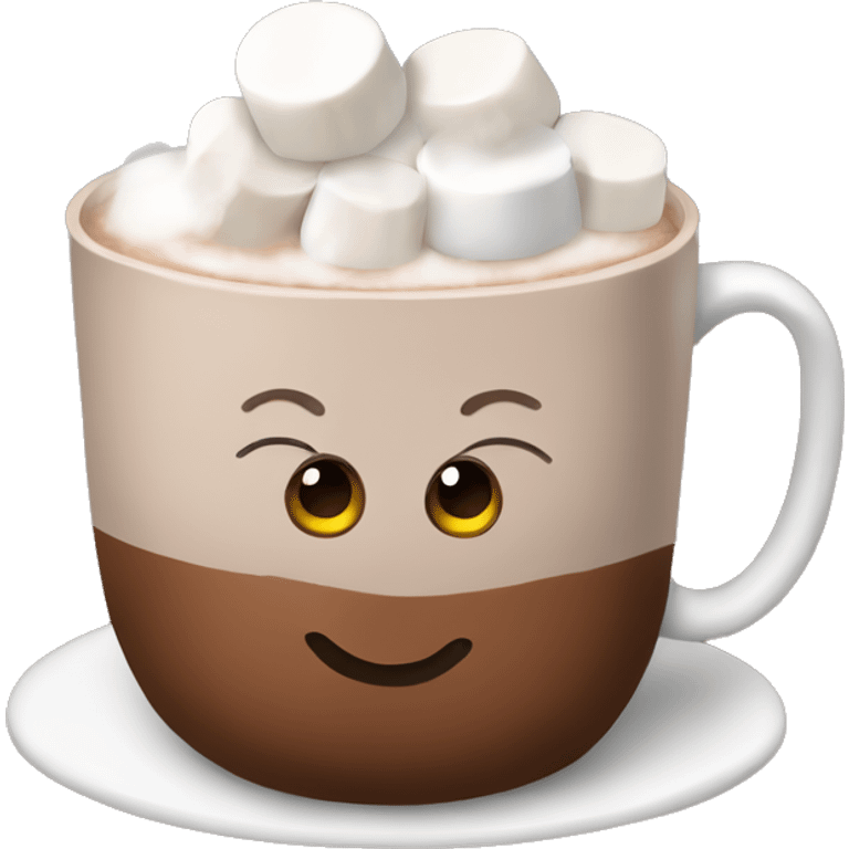 Hot cocoa with marshmallows emoji