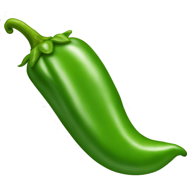 Green chili pepper emoji