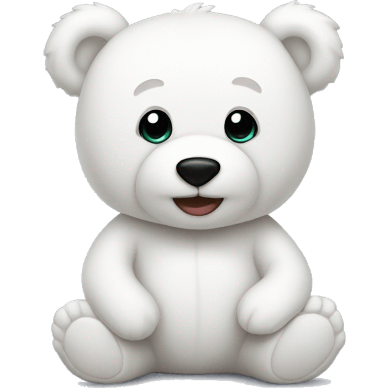 White teddy bear emoji