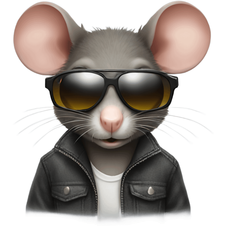 Rat wearing sunglasses  emoji