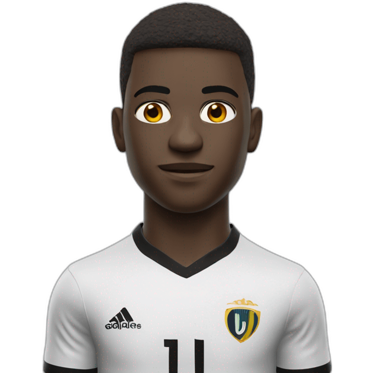 Vinicius portrait realistic 3d football player emoji