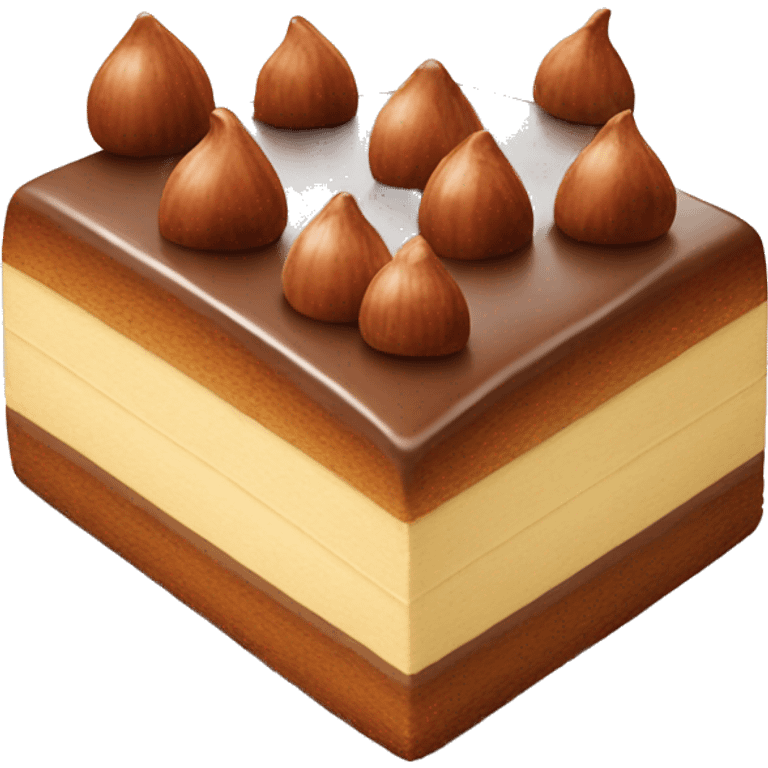 cake with chestnut emoji