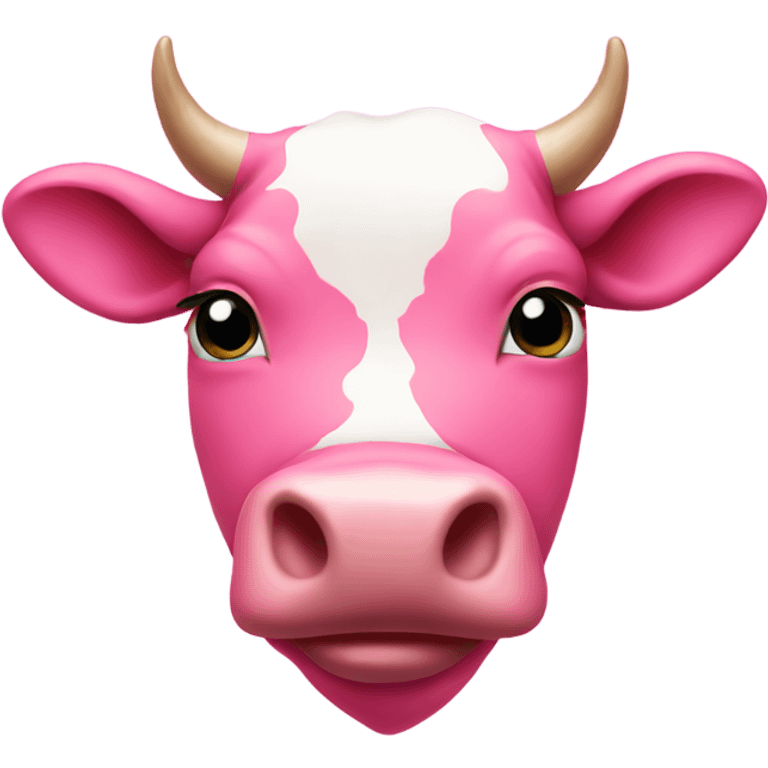 Pink cow heart emoji