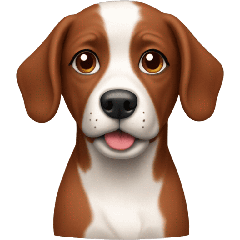 Red/brown petite brabançon dog emoji