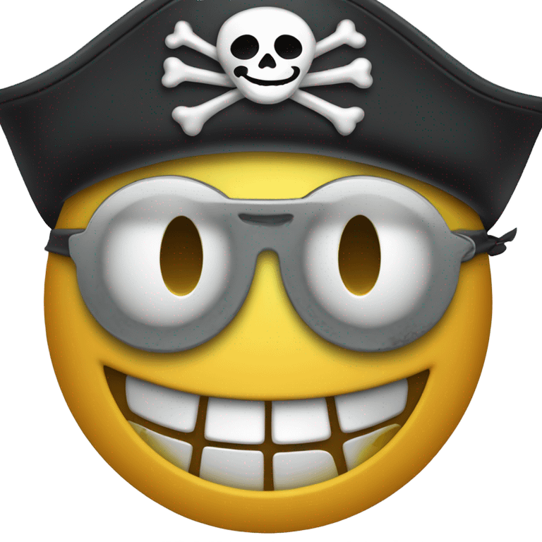 Pirate smiley face  emoji