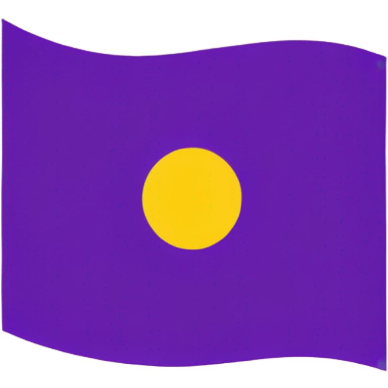 Intersex pride flag with yellow background and purple circle in the middle  emoji