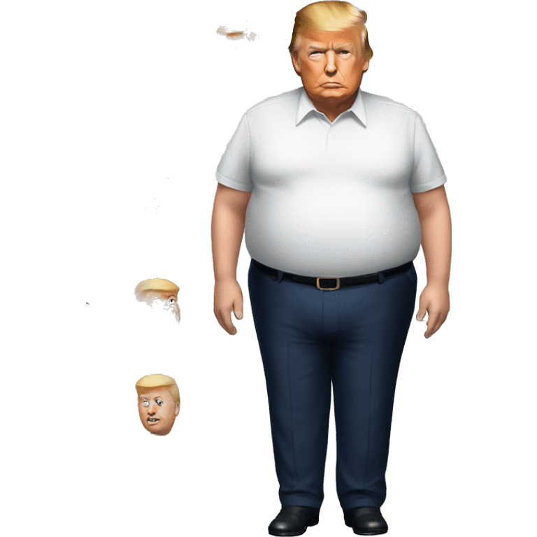 Donald trump overweight  emoji