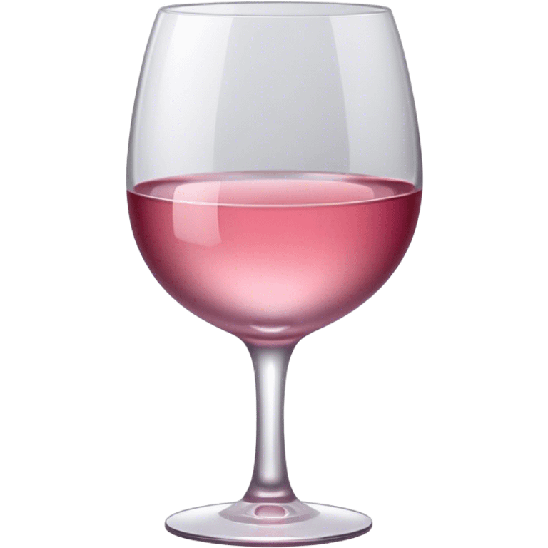 Pink wine glass emoji