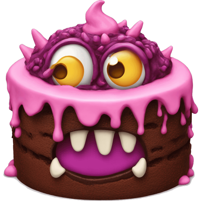 Cake monster emoji