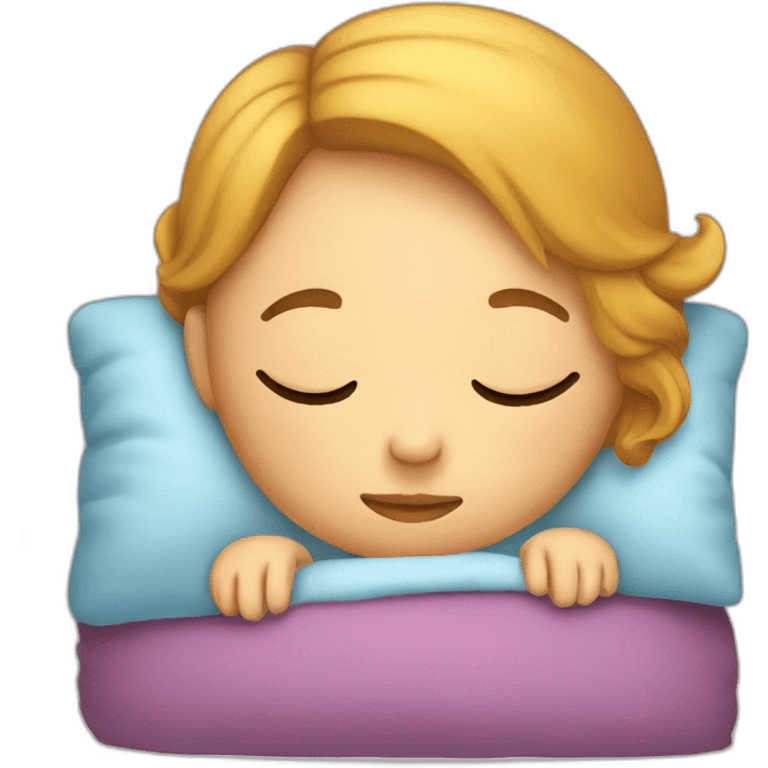 Girl sleeping emoji