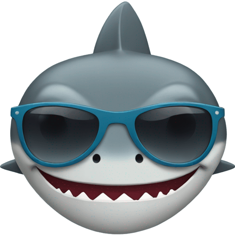 shark with sunglasses  emoji