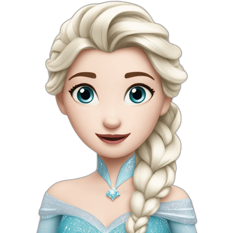 Elsa from frozen emoji