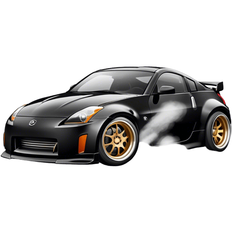 350z drift tuning black emoji