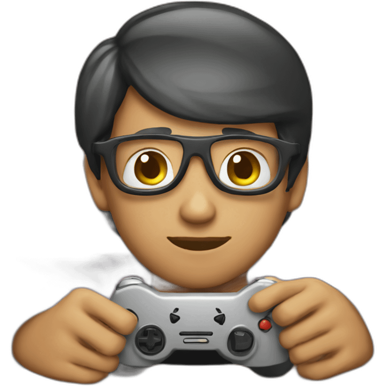 Ponce playing video games emoji