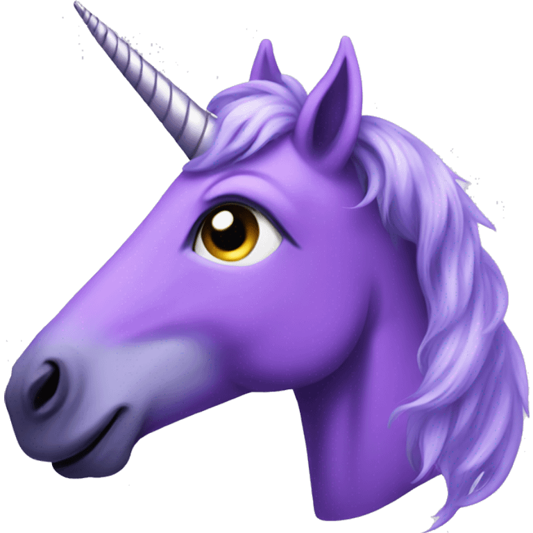 Purple unicorn  emoji