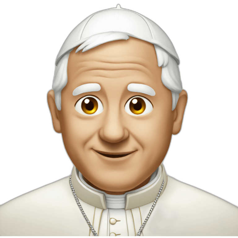 The pope emoji