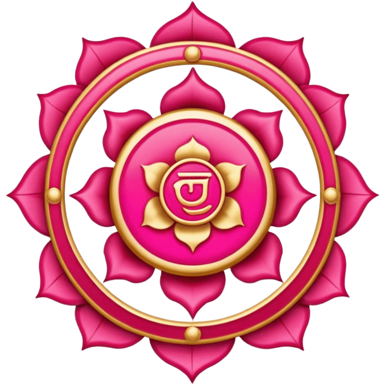 Muladhara Chakra red pink gold emoji