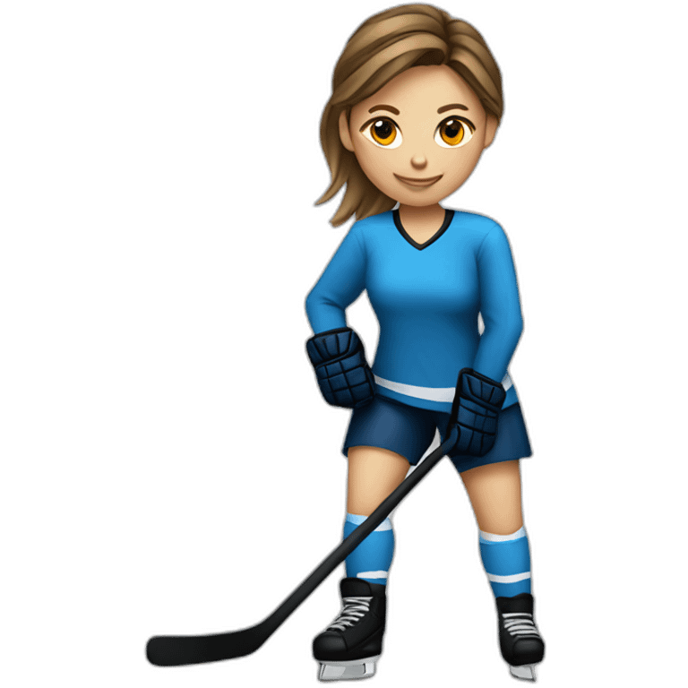 female-hockey-player emoji