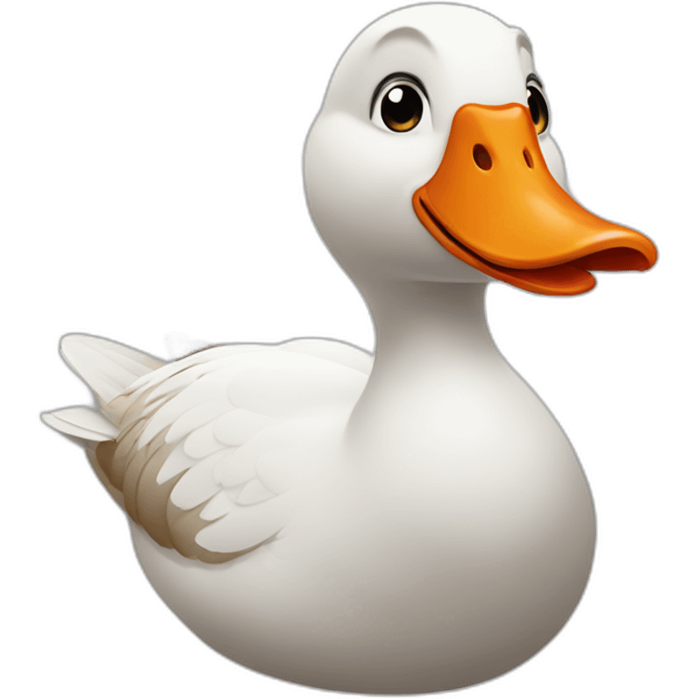 The Goose is smoking and letting out puffs of smoke emoji