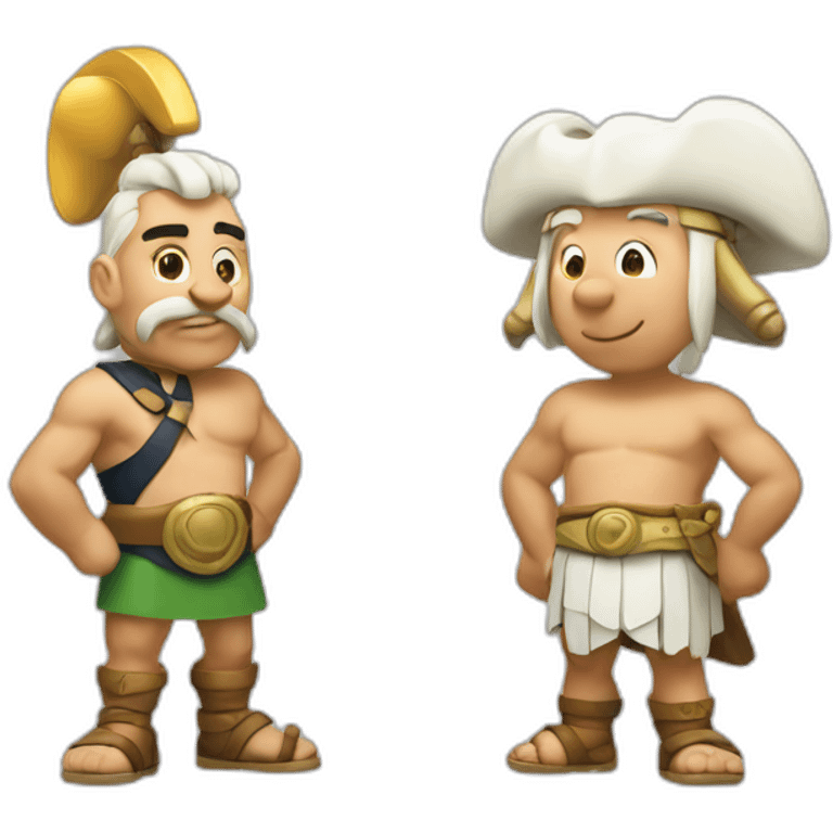 Asterics and Obelix emoji