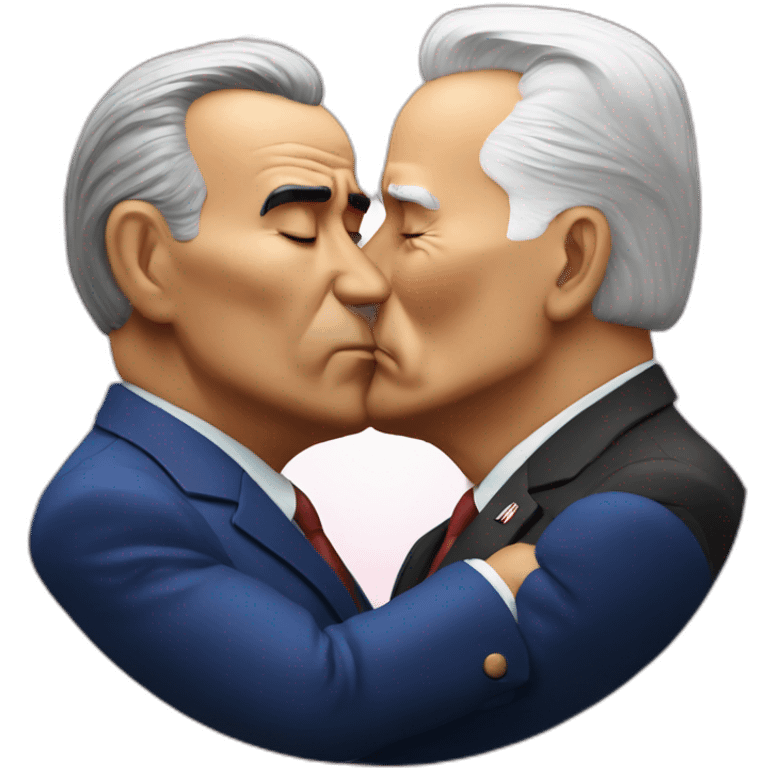 Brezhnev kissing biden emoji