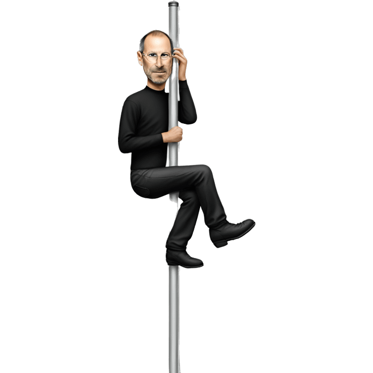 Steve Jobs on a stripper pole emoji