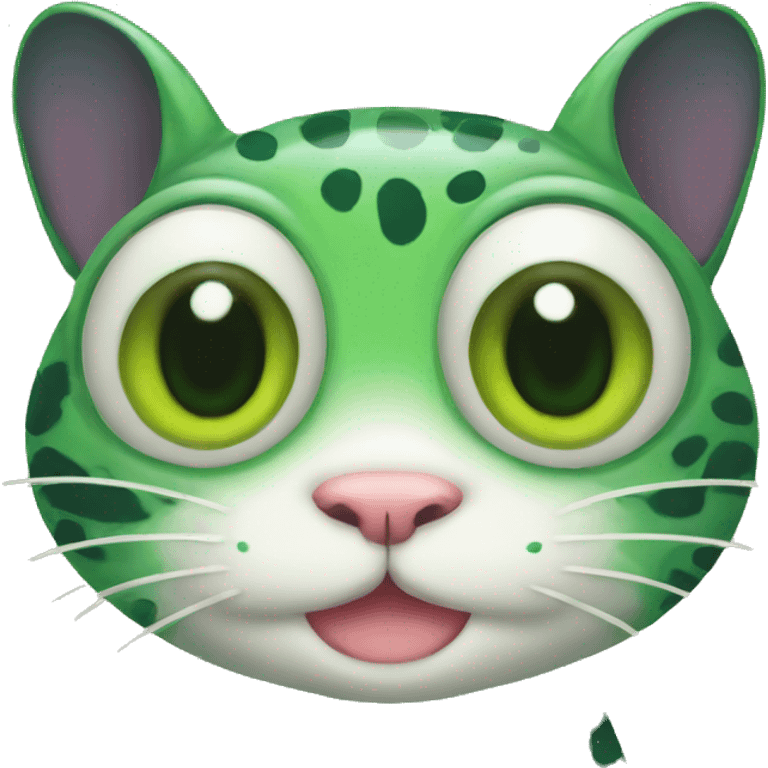 frog as cat emoji