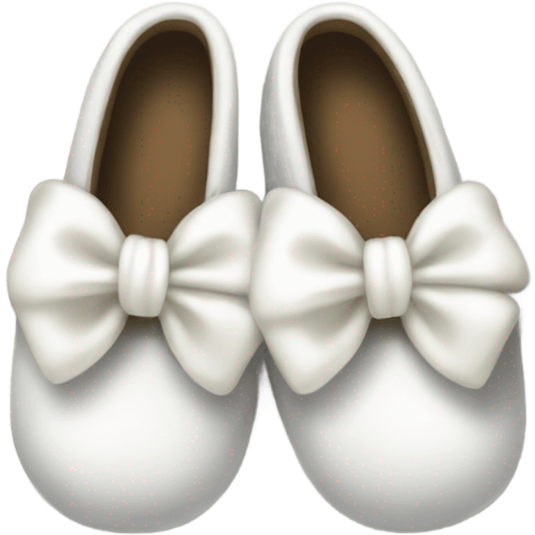 slippers with white bows emoji