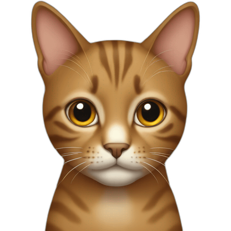 Cat brown emoji