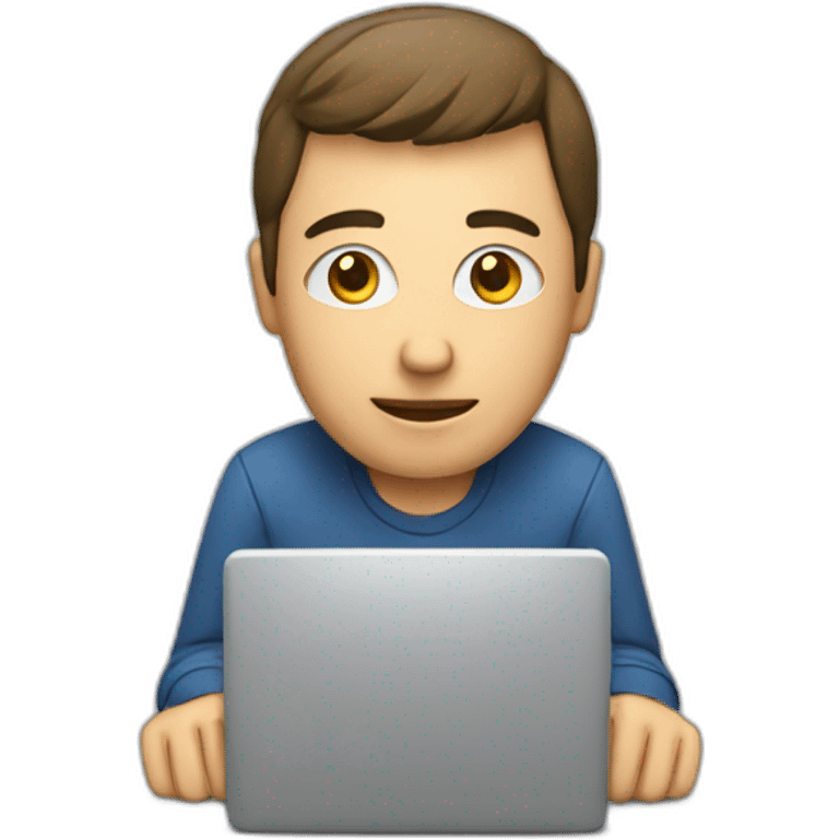 person with a computer emoji