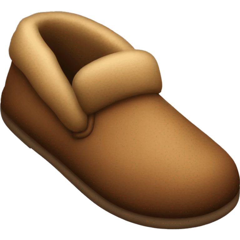 Cozy brown slippers emoji