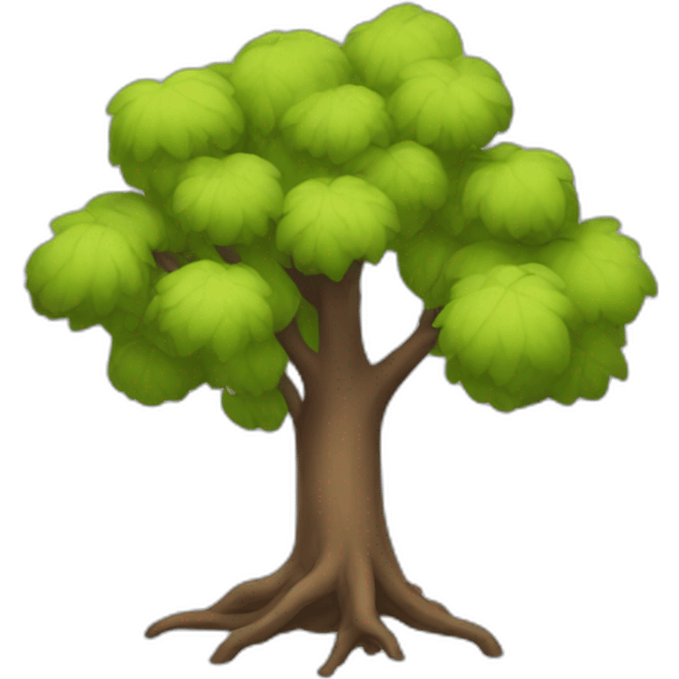 tree with less leaves emoji