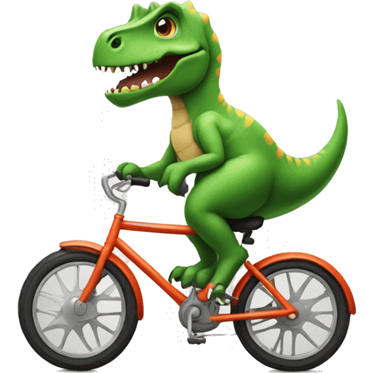 dinosaur on a bike emoji