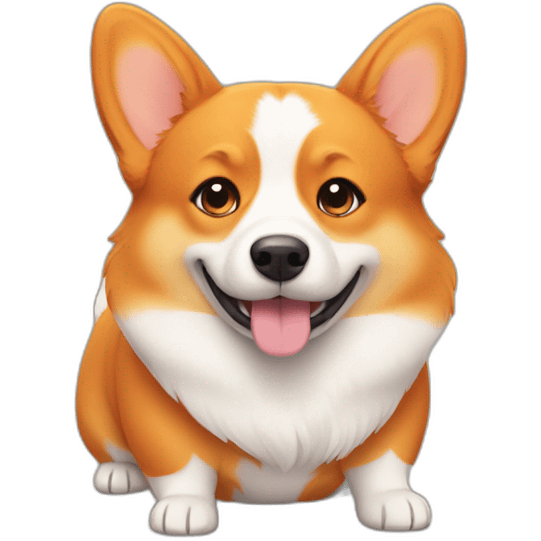 orange corgi who is fat emoji