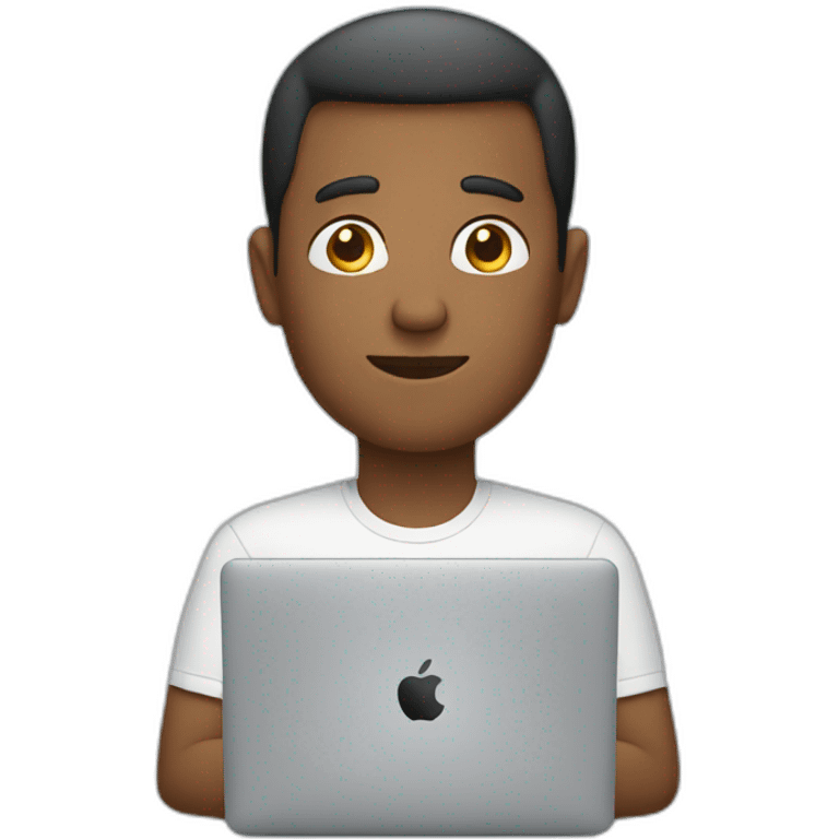 Man with macbook emoji