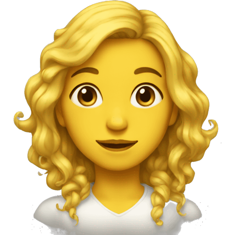 Une femme abeille emoji