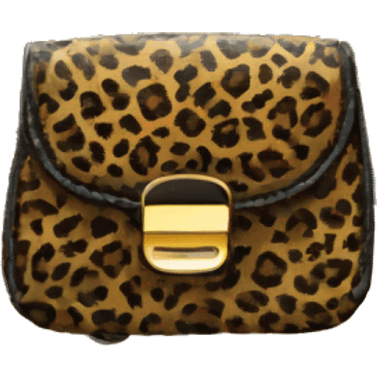 Leopard print purse emoji