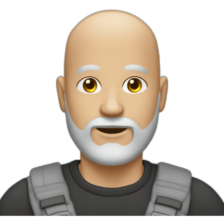 bald man with a beard emoji