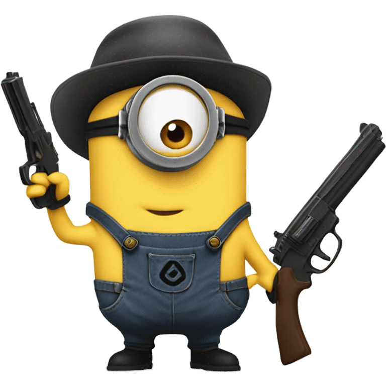 ￼ Minion with a gun emoji