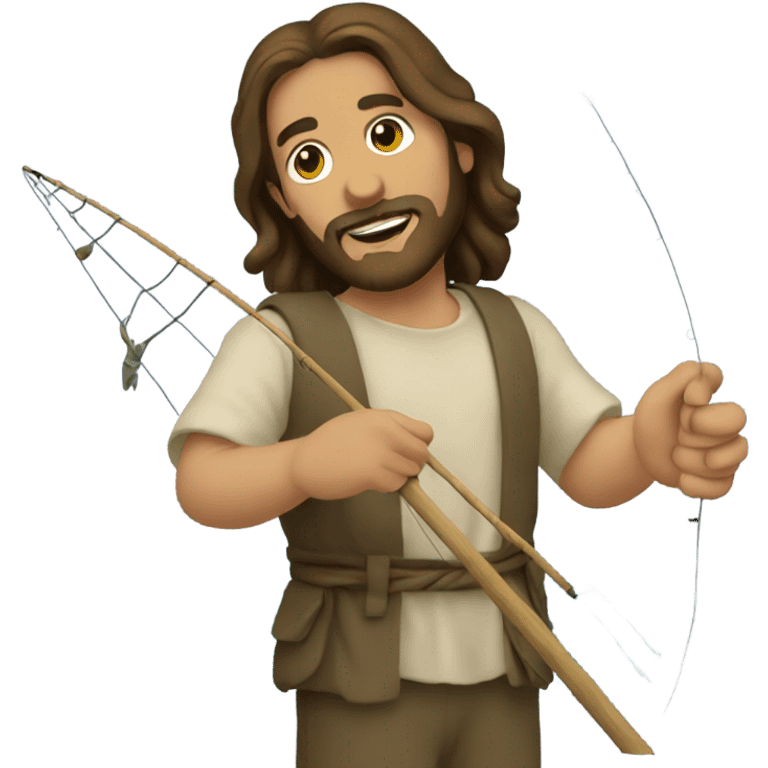 Jesus fishing emoji